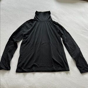 J. Crew Turtleneck Long Sleeve Top, Black, Women’s Size Medium